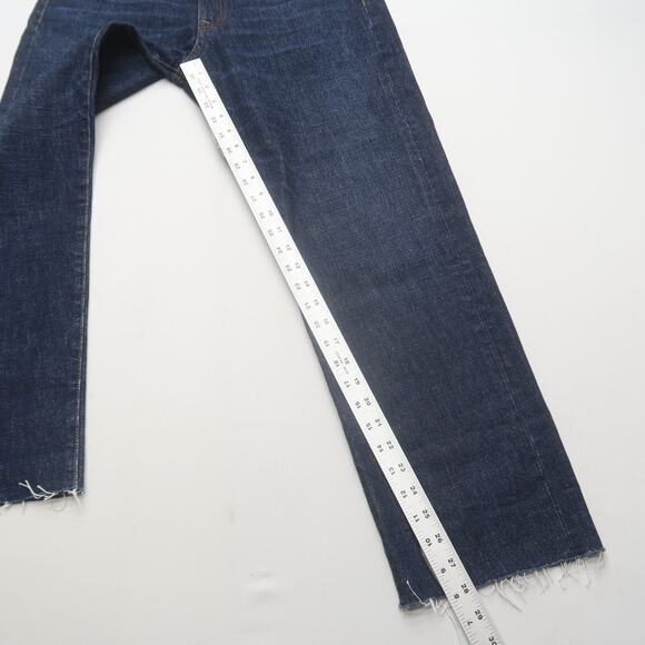 R13 Boyfriend Jeans Size 27 Baggy Oversized Dark Wash Blue - Picture 9 of 12